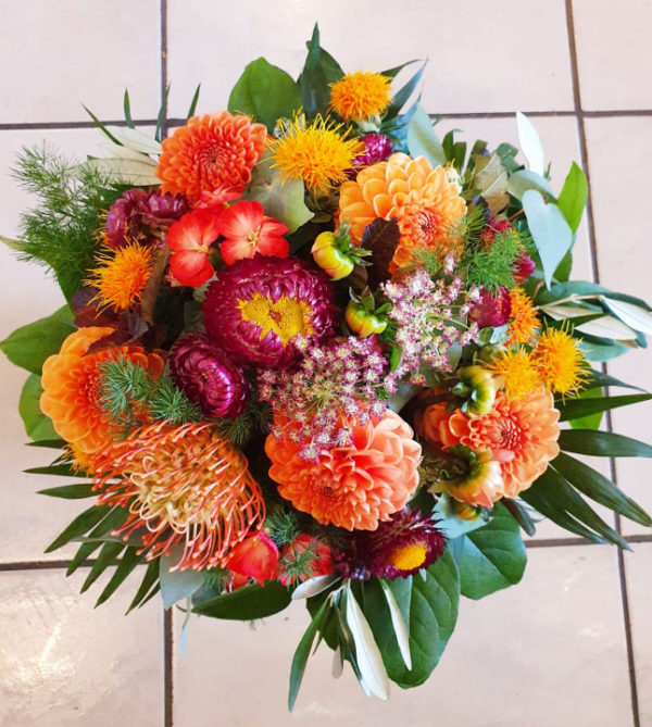 Bouquet rond "Chaleur Estivale"