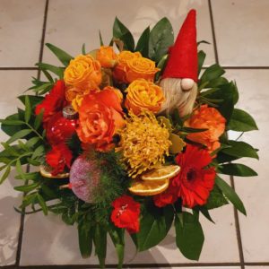 Bouquet rond "Petit Papa Noël"