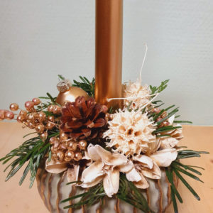Arrangement de bougie "Élégant Noël"